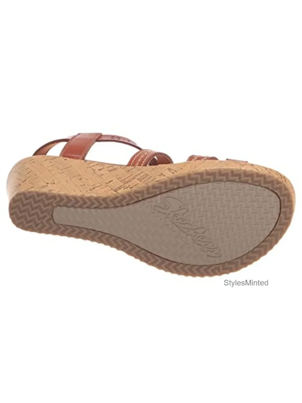 Skechers Women's Beverlee Wedge Sandal with Luxe Foam Footbed